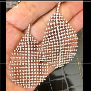 925 Sterling Silver Elegant Dangle CZ Earrings